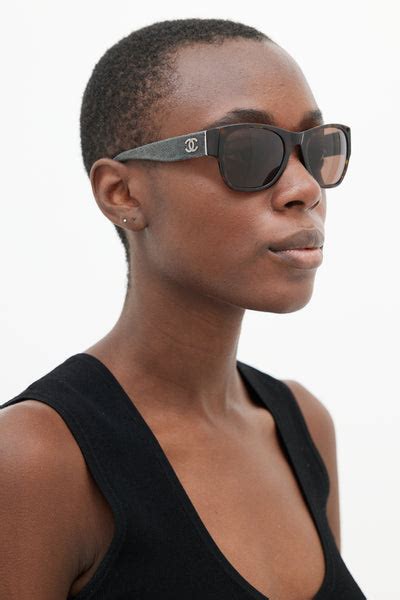 chanel round sunglasses half tint|Chanel denim sunglasses 5162.